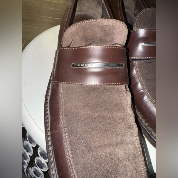 KENNETH COLE BROWN LEATHER/SUEDE MENS DRESS SHOES SIZE 10 - Picture 7 of 15